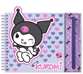 Zestawy szkolne - Zestaw kreatywny w saszetce 6 kredek Kuromi Ku00004 - miniaturka - grafika 1