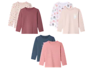 Bluzki dla dziewczynek - lupilu® Bluzki termiczne dziecięce z bawełną, 2 sztuki - miniaturka - grafika 1
