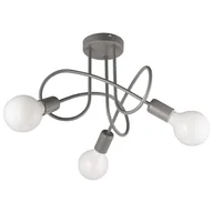 Lampy sufitowe - Inne LAMPA sufitowa VEN W-LOOP/3 GR industrialna OPRAWA pręty loft szare VEN W-LOOP/3 GR - miniaturka - grafika 1