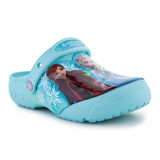 Buty dla dziewczynek - Klapki Crocs Fl Frozen Ii Clog Jr 207465-4O9 niebieskie - grafika 1