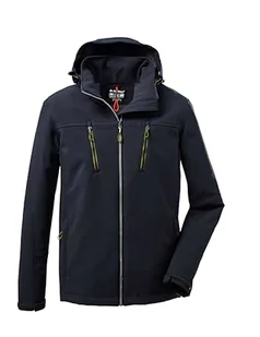 killtec Męska kurtka softshellowa/kurtka outdoorowa z odpinanym kapturem KOW 163 MN SFTSHLL JCKT, czarna, XXL, 37711-000 - Kurtki męskie - miniaturka - grafika 1