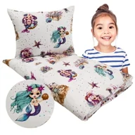 Pościel dla dzieci - Komplet Pościeli Dziecięcej 90x120 + 40x60 Syrenki 100% Bawełna Polski Producent - miniaturka - grafika 1