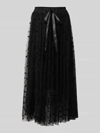 Spódnice - Długa spódnica z nieprzejrzystą halką - miniaturka - grafika 1