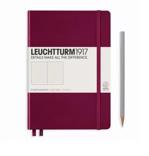 Leuchtturm1917 LEUCHTTURM1917 Notatnik A5 (średni), twarda okładka, 249 stron w kropki port czerwony - Pozostałe książki - miniaturka - grafika 1