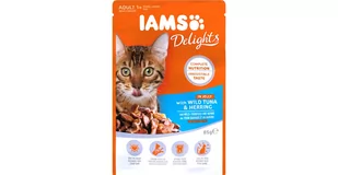 Iams Cat Adult All Breeds Tuna & Herring In Jelly 85g - Mokra karma dla kotów - miniaturka - grafika 1