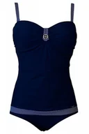 Stroje kąpielowe - Self skj Princessa 1 8060R 2 granatowy strój kąpielowy - miniaturka - grafika 1