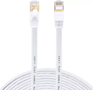 KABEL SIECIOWY LAN ETHERNET PŁASKI RJ45 SFTP CAT7 BIAŁY 3m - Pozostałe akcesoria sieciowe KABEL SIECIOWY LAN ETHERNET PŁASKI RJ45 SFTP CAT7 BIAŁY 3m - Pozostałe akcesoria sieciowe - miniaturka - grafika 1