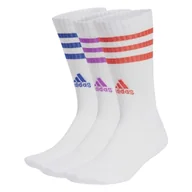 Skarpetki damskie - Skarpety adidas Team Unisex Dziecko, biały/półlucid niebieski/fioletowy wybuch/jasny czerwony, Large - miniaturka - grafika 1