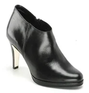 Botki damskie - Buffalo 7134-318 Damskie sztyblety gładka skóra czarne, czarny - czarny - 41 EU - miniaturka - grafika 1