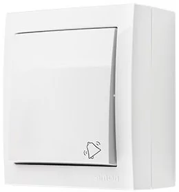 Simon Simon Aquaclick Przycisk dzwonek, 10 AX, 250 V biały ACD1/11 ACD1/11 - Wyłączniki światła i elektryczne - miniaturka - grafika 1