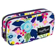 Piórniki - Piórnik Szkolny Dwukomorowy Coolpack Primo Flower Me F105740 - miniaturka - grafika 1