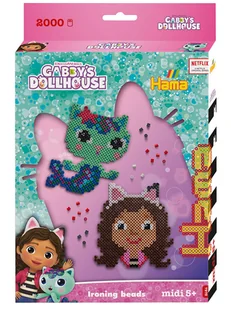 Hama 2.000-częściowy zestaw koralików "Gabbys Dollhouse" do prasowanek - 5+ - Prace ręczne dla dzieci - miniaturka - grafika 1