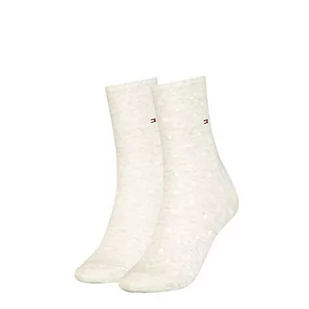 Tommy Hilfiger Damskie skarpety w kropki (2 sztuki), jasny beżowy melanż, 39-42 EU - Skarpetki damskie - miniaturka - grafika 1