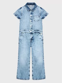 Kombinezony dla dzieci - Tommy Hilfiger Kombinezon Soft Denim Overall KG0KG06746 Niebieski Regular Fit - grafika 1