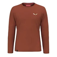 Koszulki męskie - Salewa Pedroc Dry M L/S Tee Bombay Brown, S - miniaturka - grafika 1