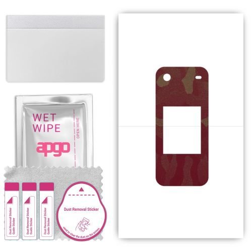 folia naklejka skórka strukturalna na TYŁ do Nokia 2780 Flip - Moro Camo Bordowy - apgo SKINS