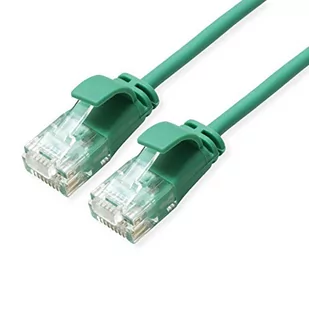 Roline UTP PatchCord Cat6a LSOH Slim Green 3.0m - Kable miedziane - miniaturka - grafika 1