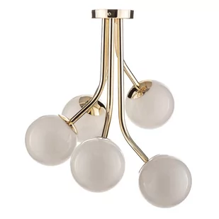 Lampa sufitowa Selva, 5-pkt. przesunięta, złota - Lampy sufitowe - miniaturka - grafika 5