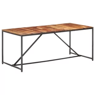 Vida Stół do jadalni 180 x 90 x 76 cm lite drewno sheesham V-286343 - Stoły - miniaturka - grafika 1
