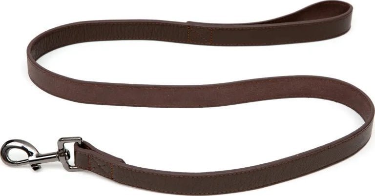 Nobleza Paw Love - Leash leather dog Large 120x2.5cm - Dark brown