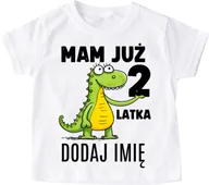Koszulki dla chłopców - Koszulka na urodziny dla chłopczyka z imieniem mam już 2 LATKA - miniaturka - grafika 1