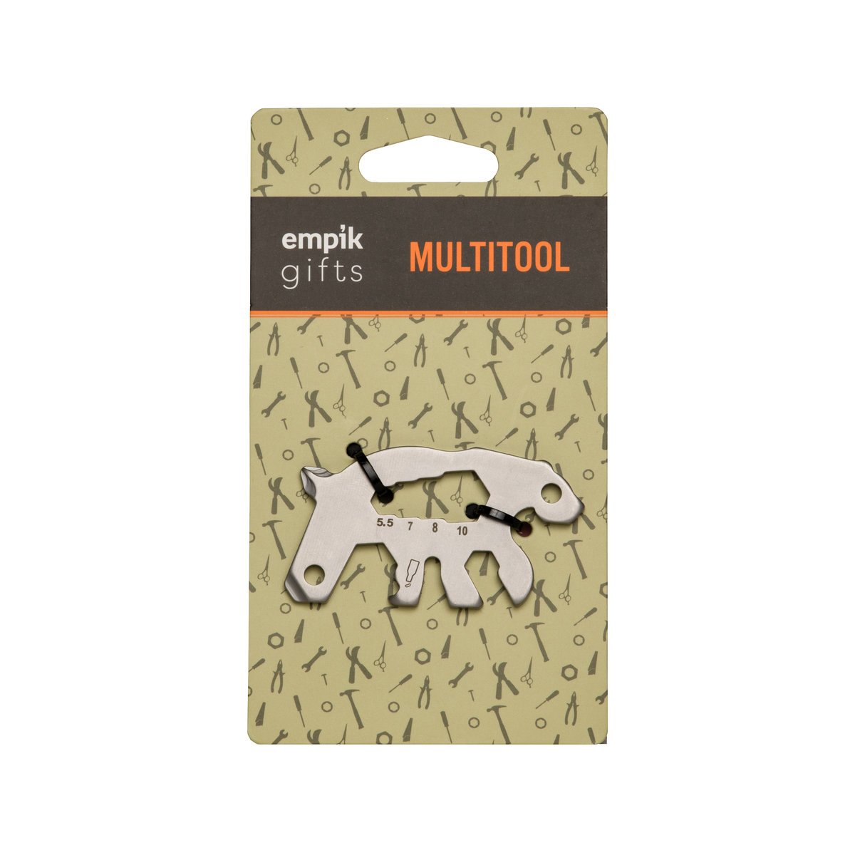 Empik Gifts Multitool klucz wielofunkcyjny Miś Polarny, stal nierdzewna