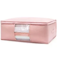 Pokrowce na ubrania - Pokrowiec Na Pościel Pod Łóżko Pojemnik Na Ubrania Torba Miękki Różowy S - miniaturka - grafika 1