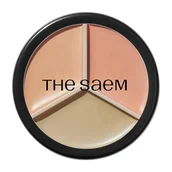 Korektory do twarzy - The Saem Cover Perfection Triple Pot, 01 Correct Beige Korektor - miniaturka - grafika 1