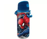 Bidony dla dzieci - Bidon do picia Aluminiowy SPIDERMAN 600ml z paskiem - miniaturka - grafika 1