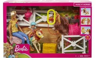 Barbie Farma Stajnia Stadnina Koń Konik Koniki barbie i chelsea GLL70 - Lalki dla dziewczynek - miniaturka - grafika 1