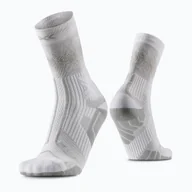 Skarpetki sportowe męskie - X-SOCKS skarpetki biegowe TERRASKIN PERFORM CREW x white/silver grey - miniaturka - grafika 1
