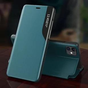 Eco Leather View Case elegancki futerał etui z klapką i funkcją podstawki iPhone 13 mini czarny - Etui i futerały do telefonów - miniaturka - grafika 4