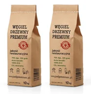 Węgiel do grilla - Gruby węgiel drzewny 20kg z Bieszczad + podpałka - miniaturka - grafika 1
