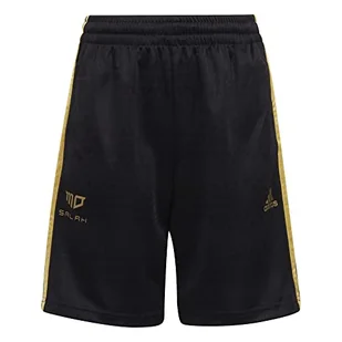 adidas Szorty chłopięce Salah, czarny/złoty met, 7-8 lat - Spodenki damskie - miniaturka - grafika 1