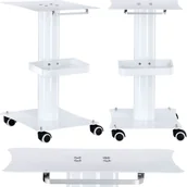 Meble kosmetyczne - Pomocnik kosmetyczny fryzjerski do salonu pod urządzenie kosmetyczne 1005 uniwersalna szafka wózek stolik na kółkach - miniaturka - grafika 1