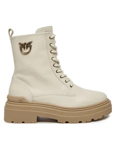 PINKO Trapery Mia 11 SD0141 P001 Écru - Botki damskie - miniaturka - grafika 1