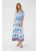Sukienki - Cream Sukienka w kolorze biało-niebieskim - miniaturka - grafika 1