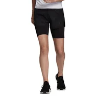 Spodenki damskie - Spodenki damskie adidas  Run Fast 2in1 Shorts Black XS - miniaturka - grafika 1