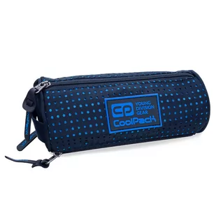 CoolPack Piórnik saszetka potrójna tuba Omni Dots Blue/Navy - Piórniki - miniaturka - grafika 1