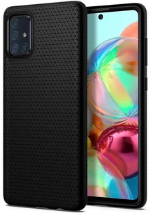 Spigen Etui Liquid Air Galaxy A71 matowe czarne - Etui i futerały do telefonów - miniaturka - grafika 2