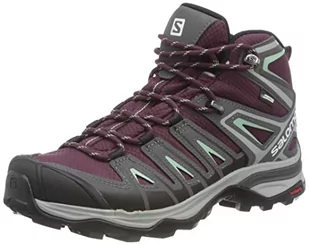Salomon Damskie buty trekkingowe X Ultra Pioneer Mid Climasalomon wodoodporne buty do biegania w terenie, Degustacja wina/magnes/zielony granit, 37.5 EU - Buty trekkingowe damskie - miniaturka - grafika 1