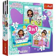 Puzzle - Puzzle 3w1 Aktywności Gabby Koci Domek Gabi (Gabbys Dollhouse) (34871). od 3 lat - miniaturka - grafika 1