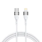 Kable USB - Kabel przewód do iPhone USB-C - Lightning PD 27W 1m biały - miniaturka - grafika 1