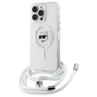 Etui i futerały do telefonów - Karl Lagerfeld KLHMP16LHCCHNT iPhone 16 Pro 6.3" hardcase transparent IML Choupette Head & Cord Magsafe - miniaturka - grafika 1