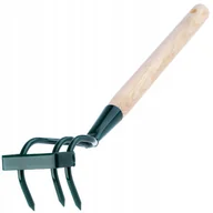 Grabie i motyki - Kultywator ręczny 3-zębny 43 cm, zielony - miniaturka - grafika 1