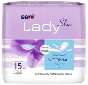 Seni, Lady Slim, Wkładki anatomiczne, Normal, 15 szt. - Wkładki higieniczne - miniaturka - grafika 1