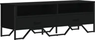 Szafki RTV - vidaXL Szafka pod TV czarna 122x34x41 cm materiał drewnopochodny - miniaturka - grafika 1