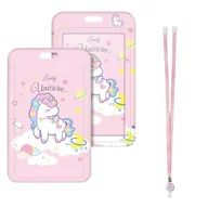 Identyfikatory - Etui Holder na kartę Smycz UHOO 7032 Lady Unicorn - miniaturka - grafika 1
