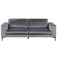Sofy i kanapy - Beliani Sofa welurowa szara VADSTENA - miniaturka - grafika 1