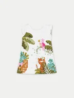 Sukienki i spódniczki dla dziewczynek - Mayoral Sukienka letnia 1931 Biały Regular Fit - miniaturka - grafika 1